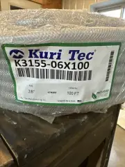 Kuri Tec® CLEARBRAID® K3155 Series RF 3/8" x 100' PVC Hose Food Grade (WP10)