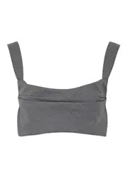 Paris Georgia Amara Cropped Wool top - Charcoal - S (UK8-10 / S) S (UK8-10 / S)
