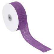 1.5" Wide 10 Yards Burlap Fabric Ribbon Jute Crafts Roll Wrapping Purple