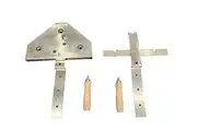 Cyprus Grill / Souvla 3 Multi Skewer Gear Set / Mechanism - Manual Stainless Steel BBQ Rotisserie - LSGS-0222