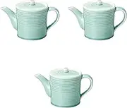 Set of 3, Matsumine Blue Jiruji (Medium) [4.2 x 4.8 inches (10.7 x 12.3 cm) (570cc)] | Jujiji Banko Ware Setomonohonpo