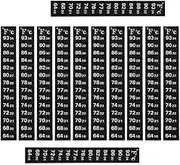 12 Pcs Digital Temperature Sticker Adhesive Thermometer Strip Aquarium Thermometer,Aquarium Thermometer Strips,Fish Tank Thermometer Sticker,Thermometer Sticker for Fish Tank 64℉ to 97℉