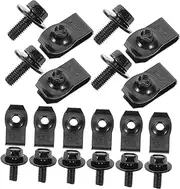 CHILDWEET 10 Pairs Car Fasteners Bumper Retainer Bolts and Clips Set for Enhanced Stability and Durability Compatible with Various Models Easy Installation and Reliable Protection