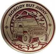 Car Styling Auto Front Rear Door Decal Emblem Badge Sticker Compatible for Suzuki Jimny JB74 JB23 JB43 JB64 Car Grille Sticker Decoration(Style A Red)