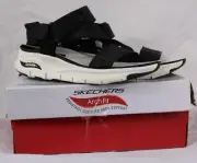 Skechers Go Walk Arch Fit Cruise Around Womens Shoes Size 11, Color: Black White