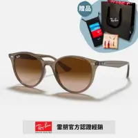 在飛比找momo購物網優惠-【RayBan 雷朋】圓形膠框漸層太陽眼鏡(RB4305F-