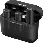 Ulanzi J12 Wireless Lavalier 2-in-1 Microphone Set with 800mAh Charging Case for iPhones/iPads