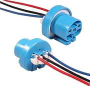 Car Headlight Brackets 2Pcs 9007 Socket Female Connector HB5 Adapter Holder Wiring Harness Car Headlight Base Resistant Plastic Tube clamp