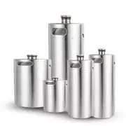 New Beer Keg Growler 2L-5L Craft Beer Barrel Mini Casks,Portable Beer Carbonated
