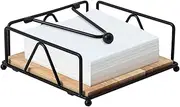 Napkin Holders for Tables, Matte Black Paper Cocktail Napkin Holder, Napkin Dispenser Suitable for Kitchen, Dinner Table, Cocktail Bar, Tablecloth Decor(Black)