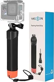 Vkesen Floating Hand Grip for GoPro,Waterproof Monopod/Selfie Stick,Diving Handle Compatible with GoPro Hero 13/12/11/10/9/8/7/6, AKASO, DJI Osmo Action,Akaso Action Cameras