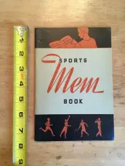 1930-40s American Can Company Sports Mem Book (For Autographs & Health) UNUSED