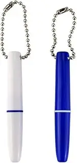 Healifty Dental Tools To Remove Plaque and Tartar, 2pcs Mini Travel Teeth Cleaning Tools, Stainless Steel Dental Hygiene Oral Care Kit with Plaque Remover, Tartar Scraper, with Chain