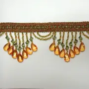 4"Crystal Beaded Fringe Trim-6111-3