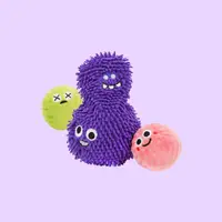 在飛比找蝦皮購物優惠-⧔趴趴狗寵物精品⧕ BACONBOX 紫色細菌 韓國寵物玩具