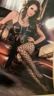 Sheer Burnout opaque Bodystocking Lingerie Junkie Small Medium Large One size