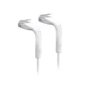 Ubiquiti 0.22m Short Bendable Ends CAT6 Ethernet RJ45 UniFi Patch Cable White