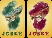 Mah Jongg Jong Mahjong 10 Joker Stickers Masks - Set #380 ** Free Shipping **