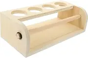 HAPINARY Wooden Easel Paper Roll Holder Art Painting Paper Roll Stand Storage Rack for Drawing