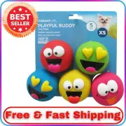 Vibrant Life 5-Pack Emoticon Latex Dog Toys