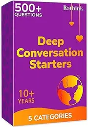 QUOKKA Rethink!: Conversation Starters Universal - 100 Conversation Cards Friends Pack - 5 Question Categories - Do You Really Know Your Friends Game