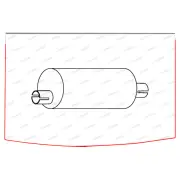 Redback Muffler for Holden Rodeo TF Jackaroo 01/1984-01/2003 Slip Joint