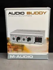 M-Audio Audio Buddy Dual Mic Preamp/Direct Box - NEW!
