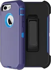 Annymall iPhone 7 Case, iPhone 8 Case, [Heavy Duty] Built-in Screen Protector Tough 4 in1 Rugged Shorkproof Cover [with Kickstand] for Apple iPhone 7 & iPhone 8