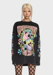 [Dolls Kill x SpongeBob] Be Like Me Oversized Tee