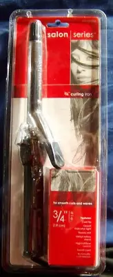 Salon Series Curling Iron Hot Tool Professional Salon 3/4” Black New Sealed Box