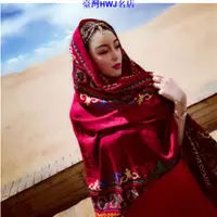 在飛比找蝦皮購物優惠-土耳其沙漠度假流蘇民族風棉麻圍巾女士旅游西藏麗江防曬絲巾披肩