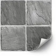 [Namly Design] Tiles Sticker - Natural Stone Grey / 24 pcs