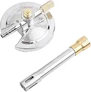 Laboratory Bunsen Burner, Miniature Single Tube Gas Burner, Portable Laboratory Heating Accessory with Flame Stabiliser and Needle Valve, Suitable for Natural Gas/Gas/Liquid Propane in