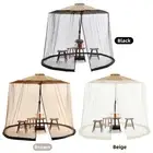 (300*230 BEIGE)Outdoor Patio Umbrella Screen Mosquito Netting For Patio Por GS0