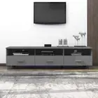 TV Cabinet "HAMAR" Solid Wood Pine Entertainment Stand Multi