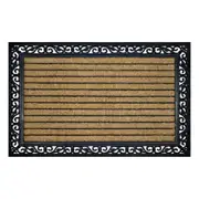 Solemate Rubber Coir Ribbed Large 120x76cm Functional Outdoor Front Doormat