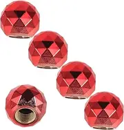 EXAOMBLE 5pcs Lightweight Tire Valve Stem Caps Durable Valve Covers for Cars Bicycles Easy Installation Optimal Tire Protection Accessory