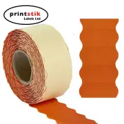 Orange Price Gun Labels 26x12mm CT4 Various Quantities Lynx Puma Motex