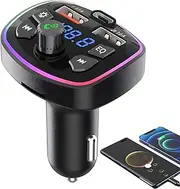 Transmitter for Car | FM Radio Transmitter Wireless MP3 Music Player,Multifunctional Auto Music Adapter with PD Charging Source for Auto, Trucks