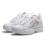 FILA 休閒鞋 老爹鞋 DISRUPTOR 2 白 花紋 復古 增高 女 5C111Y155