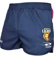 Brisbane Lions AFL Mens Running Shorts Sizes S-7XL BNWT