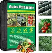 10 X 33 FT Garden Mesh Netting Pest Barrier for Raised Beds, Black Fruit Tree Netting for Cicadas, Bird Insect Blueberry Bush Strawberry Netting Cover for Garden Protection, Shading Rate 33%
