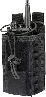 Litensh Molle Radio Pouch Radio Holster Tactical Radio Holder Duty Belt Accessories Military Heavy Duty Radio Bag for Two Ways Walkie Talkies