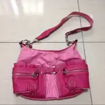 SISLEY 粉紅色 斜背包 側背包 旅行出國很好背 法國購入
