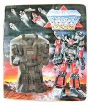 Old Black Transformer Space Fighter Robot Clock Orig Box Old Unused Store Stock