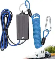 POTRAS 1 Pack Trailer Breakaway Kit: 5.5ft Trailer Brake Away Cable with Electric Brake and Hook, Trailer Breakaway Switch for RV Camper Towing Trailer
