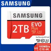 2TB Samsung Evo Plus Micro SD Memory Card SDXC U3 4K HD Class 10 100MB/s TF Card