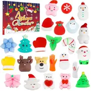 2024 Christmas 24 Days Countdown Advent Calendars - Kids Mini Squishy Fidget Toy Xmas 24 Grids Surprise Gift