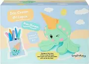 CRAFTENLY Ice Cream Octopus Creative Clay Craft Fun Box - for Kids Ages 5 to 11 Years. All Materials, Instruction Guides, Tools and Loads of Creative Fun Inside The kit