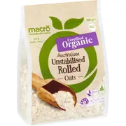 Macro Organic Oats Rolled Unstabilised 500g